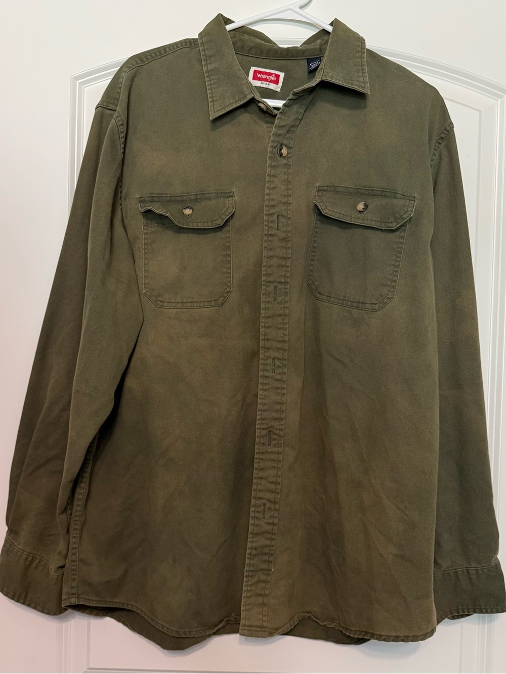 Wrangler Olive Utility Shirt Jacket